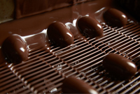 Fabrication de bonbons de chocolat de Bayonne