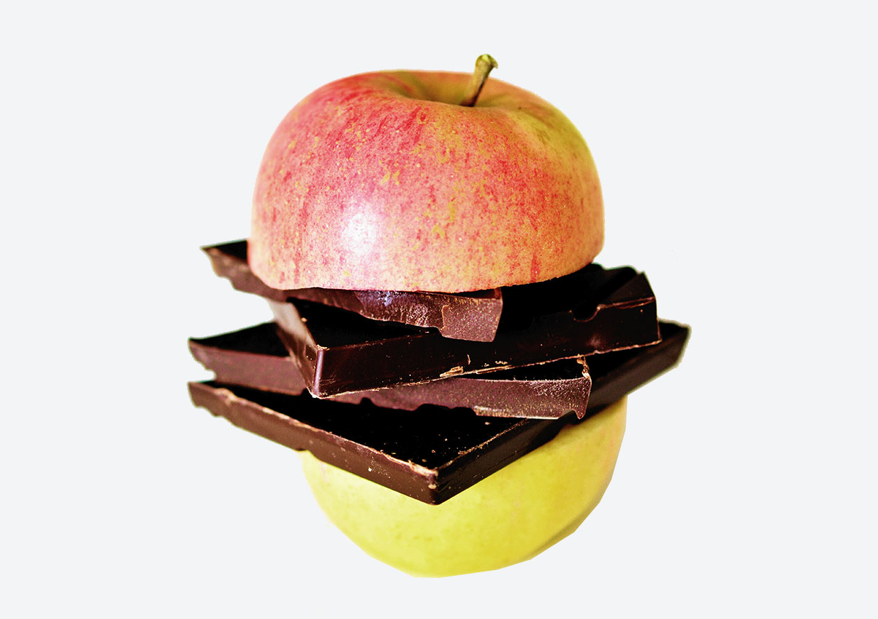 Pomme et chocolat