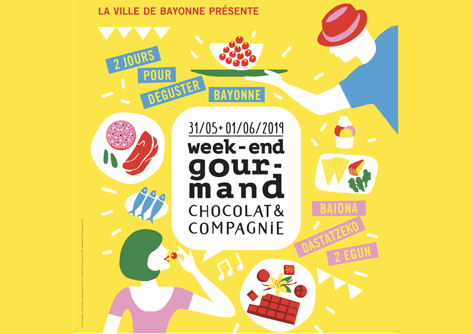 Affiche Week-end gourmand chocolat et compagnie