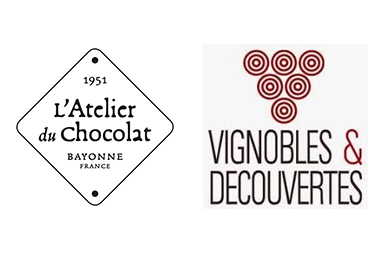 Logos L'Atelier du Chocolat et Vignobles et Découverte