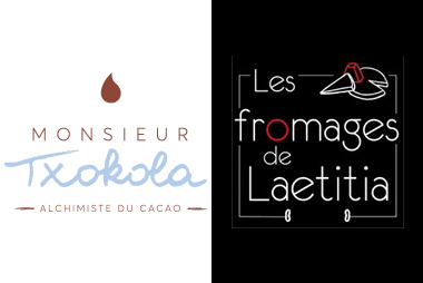Logos Monsieur Txokola et Les Fromages de Laetitia